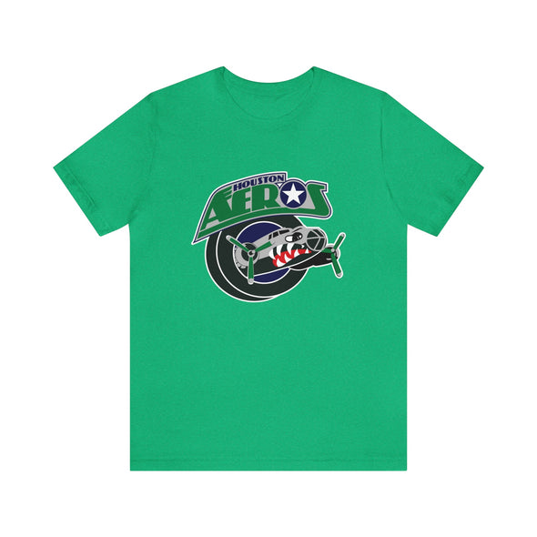 T-shirt Houston Aeros des années 1990 (léger de qualité supérieure)