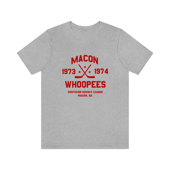 T-shirt daté Macon Whoopees (léger de qualité supérieure)