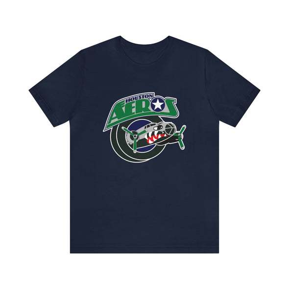 T-shirt Houston Aeros des années 1990 (léger de qualité supérieure)