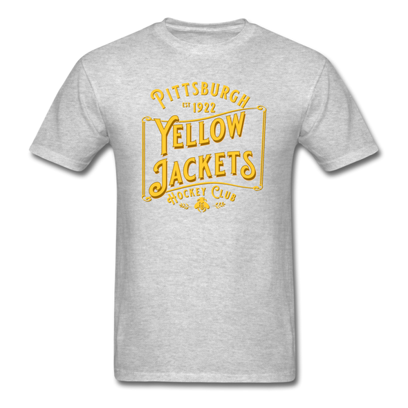 Pittsburgh Yellow Jackets Small Text T-Shirt - heather gray