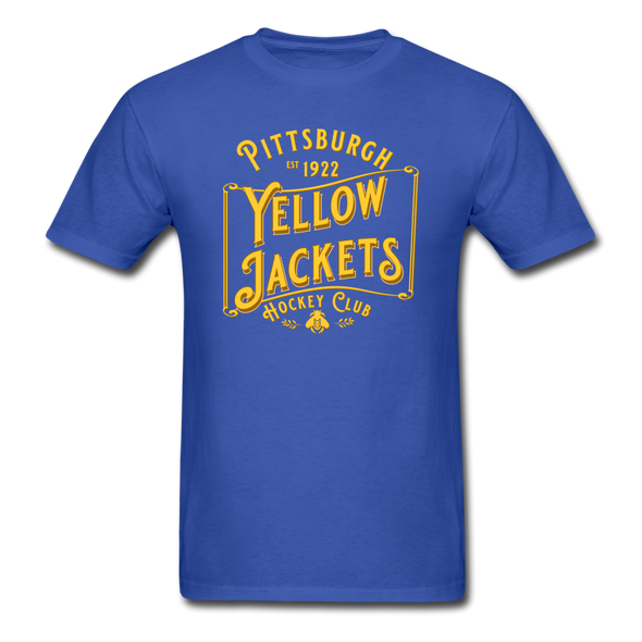 Pittsburgh Yellow Jackets Small Text T-Shirt - royal blue