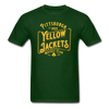 Pittsburgh Yellow Jackets Small Text T-Shirt - forest green