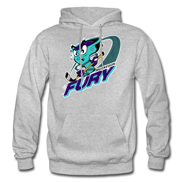 Muskegon Fury Hoodie - heather gray