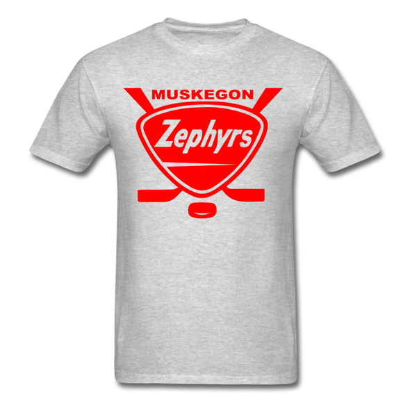 Muskegon Zephyrs T-Shirt - heather gray