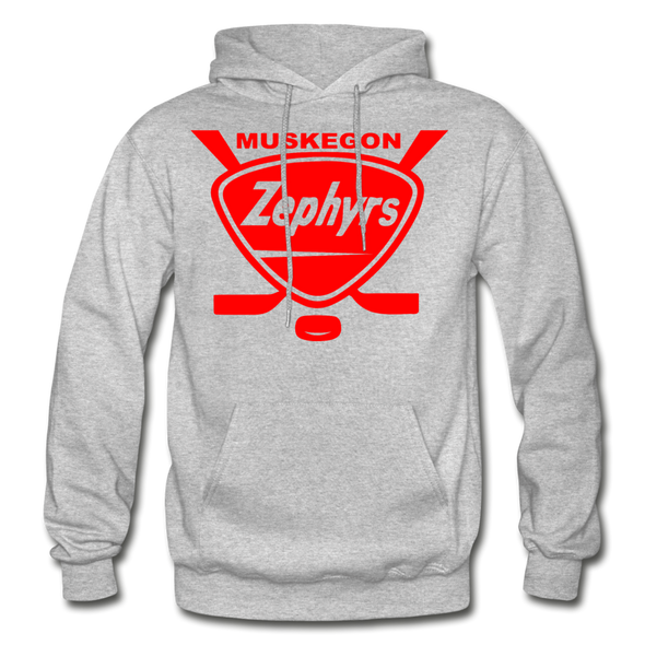 Muskegon Zephyrs Hoodie - heather gray