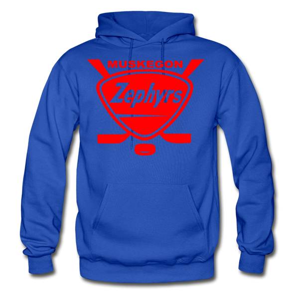 Muskegon Zephyrs Hoodie - royal blue