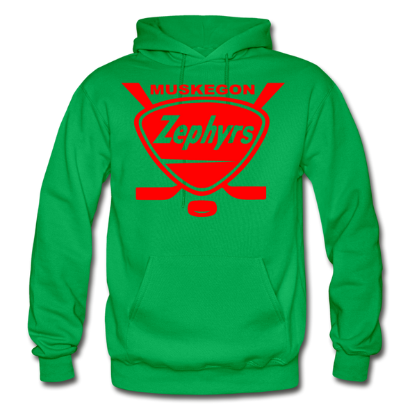 Muskegon Zephyrs Hoodie - kelly green