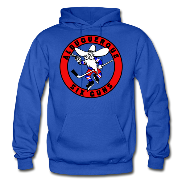 Albuquerque Six Guns Text Logo Hoodie (CHL) - royal blue