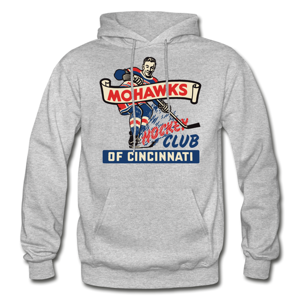 Cincinnati Mohawks Logo Hoodie (IHL) - heather gray