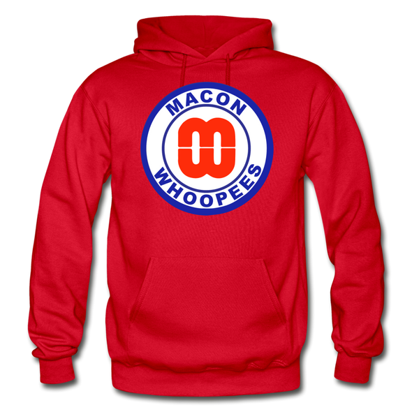 Macon Whoopees Logo Hoodie (SHL) - red