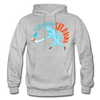 Tidewater Sharks Logo Hoodie (SHL) - heather gray