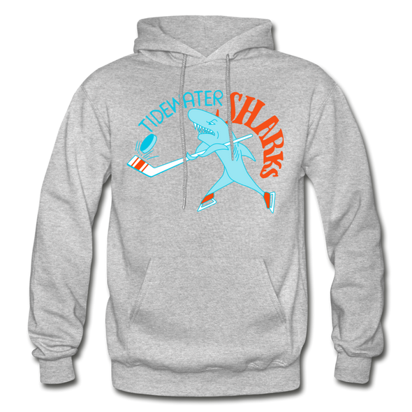 Tidewater Sharks Logo Hoodie (SHL) - heather gray