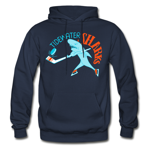 Tidewater Sharks Logo Hoodie (SHL) - navy