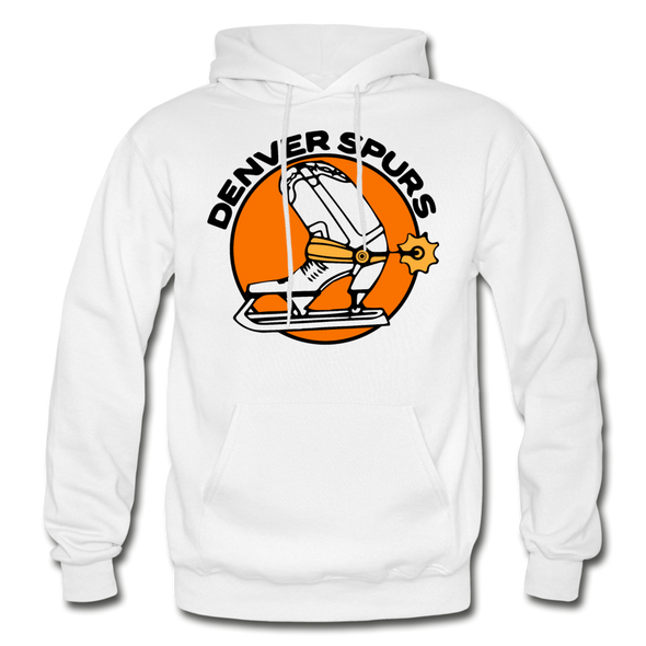 Denver Spurs Logo Hoodie (WHA & CHL) - white