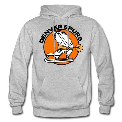 Denver Spurs Logo Hoodie (WHA & CHL) - heather gray