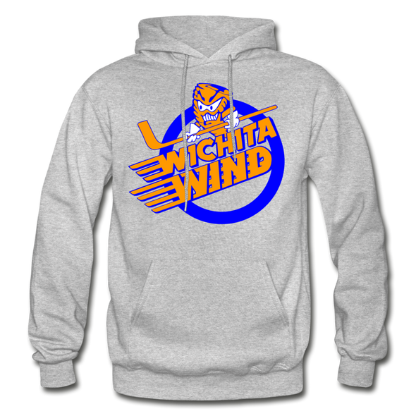 Wichita Wind Logo Hoodie (CHL) - heather gray