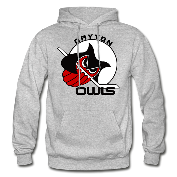 Dayton Owls Hoodie - heather gray