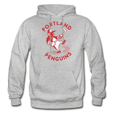 Portland Penguins Hoodie - heather gray