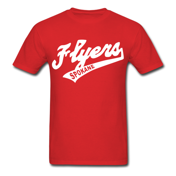 Spokane Flyers Script T-Shirt - red