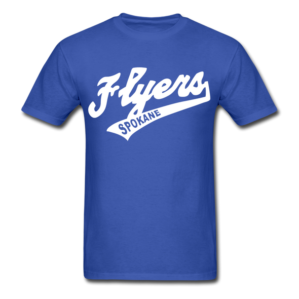 Spokane Flyers Script T-Shirt - royal blue