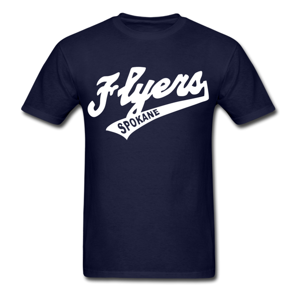 Spokane Flyers Script T-Shirt - navy