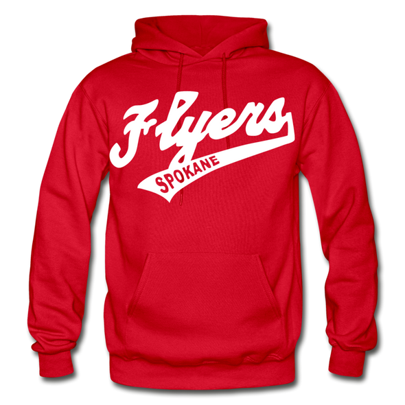 Spokane Flyers Script Hoodie - red