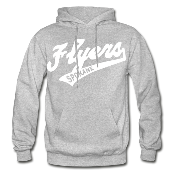 Spokane Flyers Script Hoodie - heather gray