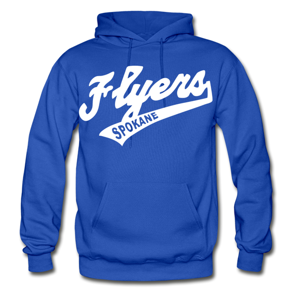 Spokane Flyers Script Hoodie - royal blue