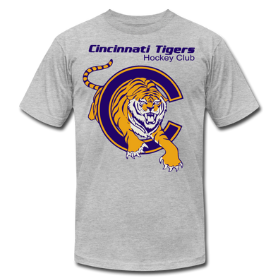 Cincinnati Tigers Logo T-Shirt (Premium) - heather gray