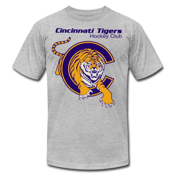 Cincinnati Tigers Logo T-Shirt (Premium) - heather gray