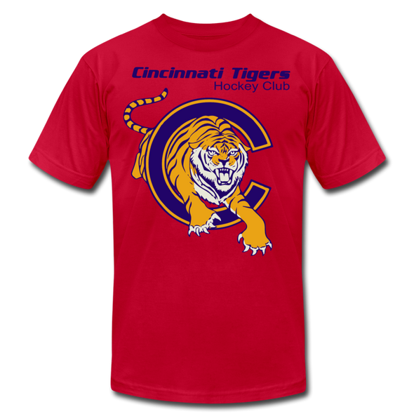 Cincinnati Tigers Logo T-Shirt (Premium) - red