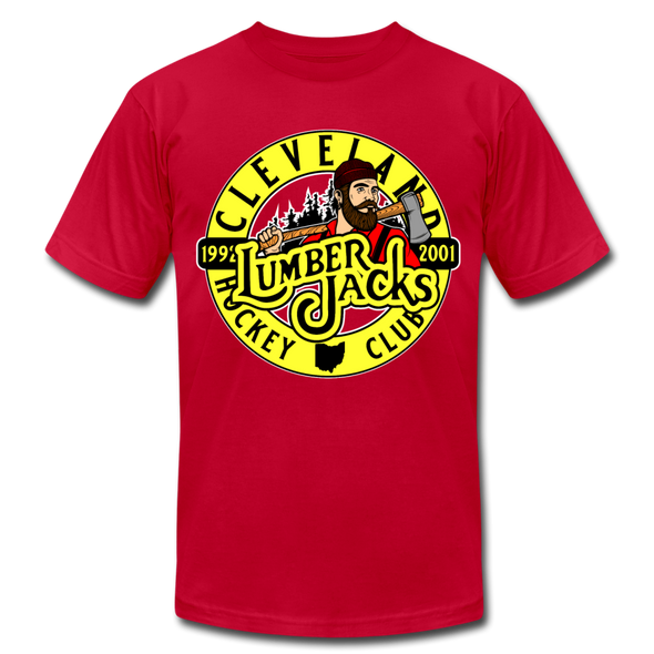 Cleveland Lumberjacks Circular Logo T-Shirt (Premium) - red