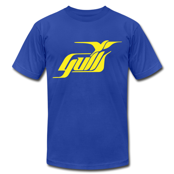 Hampton Gulls Yellow Design T-Shirt (Premium) - royal blue