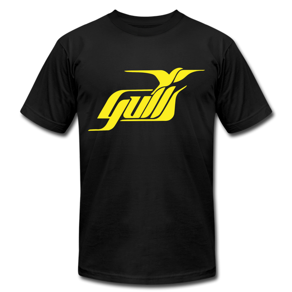 Hampton Gulls Yellow Design T-Shirt (Premium) - black