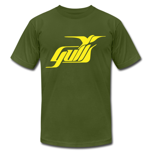 Hampton Gulls Yellow Design T-Shirt (Premium) - olive