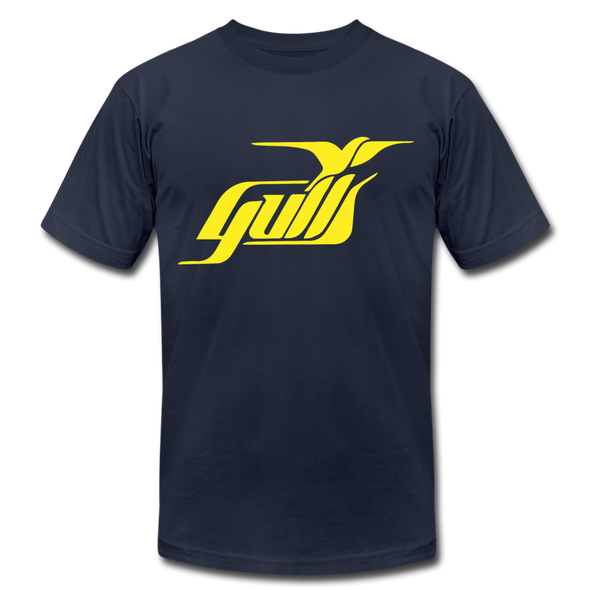 Hampton Gulls Yellow Design T-Shirt (Premium) - navy