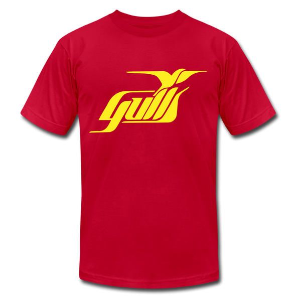 Hampton Gulls Yellow Design T-Shirt (Premium) - red