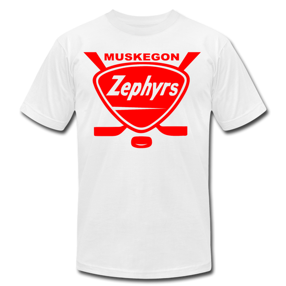 Muskegon Zephyrs T-Shirt (Premium) - white