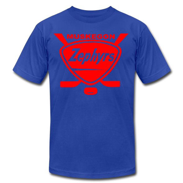 Muskegon Zephyrs T-Shirt (Premium) - royal blue