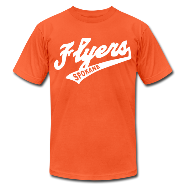 Spokane Flyers Script T-Shirt (Premium) - orange