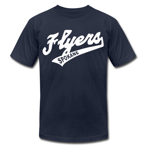 Spokane Flyers Script T-Shirt (Premium) - navy