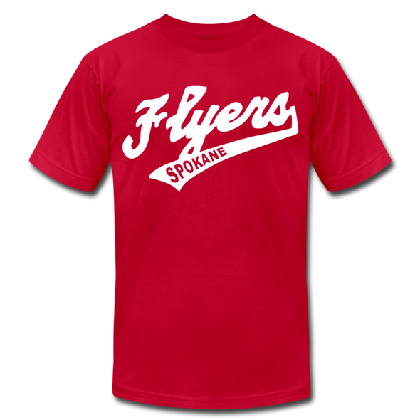 Spokane Flyers Script T-Shirt (Premium) - red