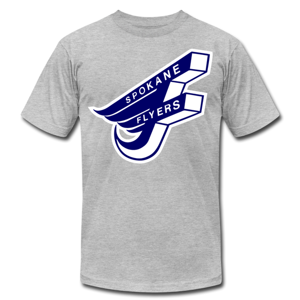 Spokane Flyers F T-Shirt (Premium) - heather gray