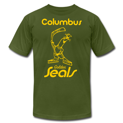 Columbus Golden Seals T-Shirt (Premium) - olive