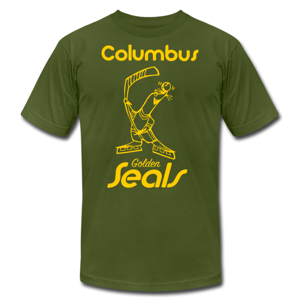 Columbus Golden Seals T-Shirt (Premium) - olive