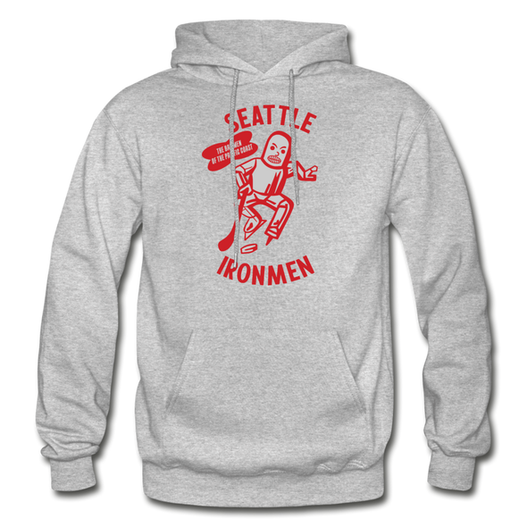 Seattle Ironmen Hoodie - heather gray