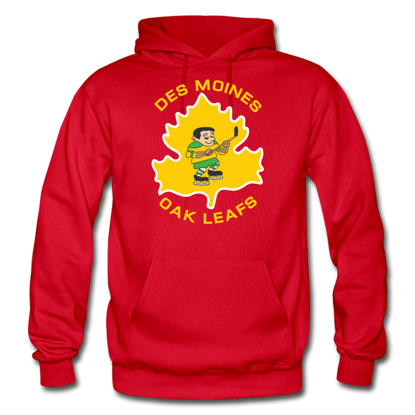 Des Moines Oak Leafs Hoodie - red