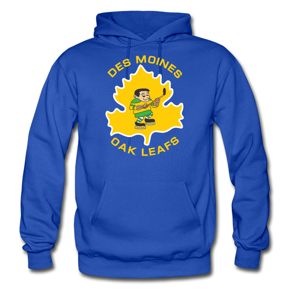 Des Moines Oak Leafs Hoodie - royal blue