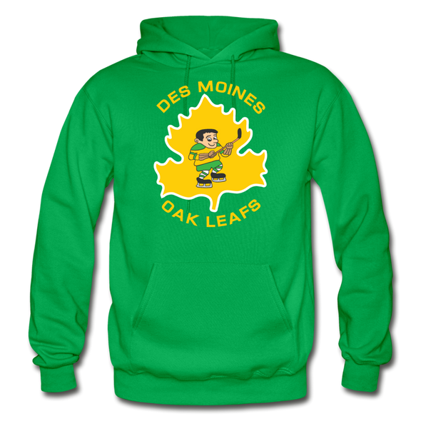 Des Moines Oak Leafs Hoodie - kelly green