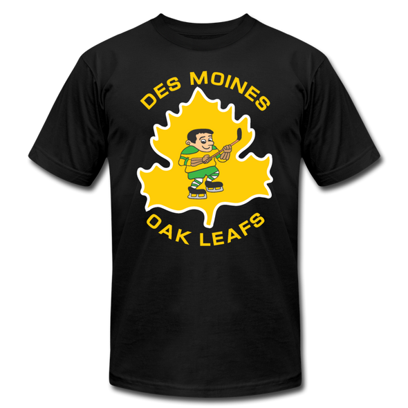 Des Moines Oak Leafs T-Shirt (Premium Lightweight) - black